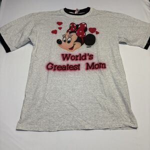 Vintage Disney Made In USA World’s Greatest Mom Airbrushed Shirt Women’s Large